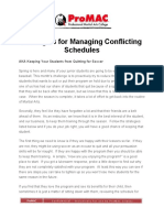 Strategies for Managing Conflicting Schedules