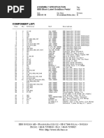 Component List:: Assembly Specification Ebs Black Label Octabass Pedal