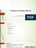 Chemical Testing of Blood