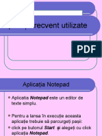 Aplicatia Notepad
