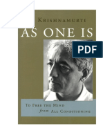 Krishnamurti Como Somos as One is v2