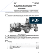 Data Summary: Truck, Forklift, Off Pavement, Telescopic Loader, 3 Tonne Merlo P35.9Ev Standard and Flameproof