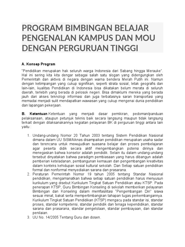 Kurikulum Bimbingan Belajar di SMA | PDF