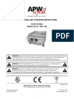 Electric Griddles Models: EG-24i, - 36i & - 48i: Installation and Operating Instructions