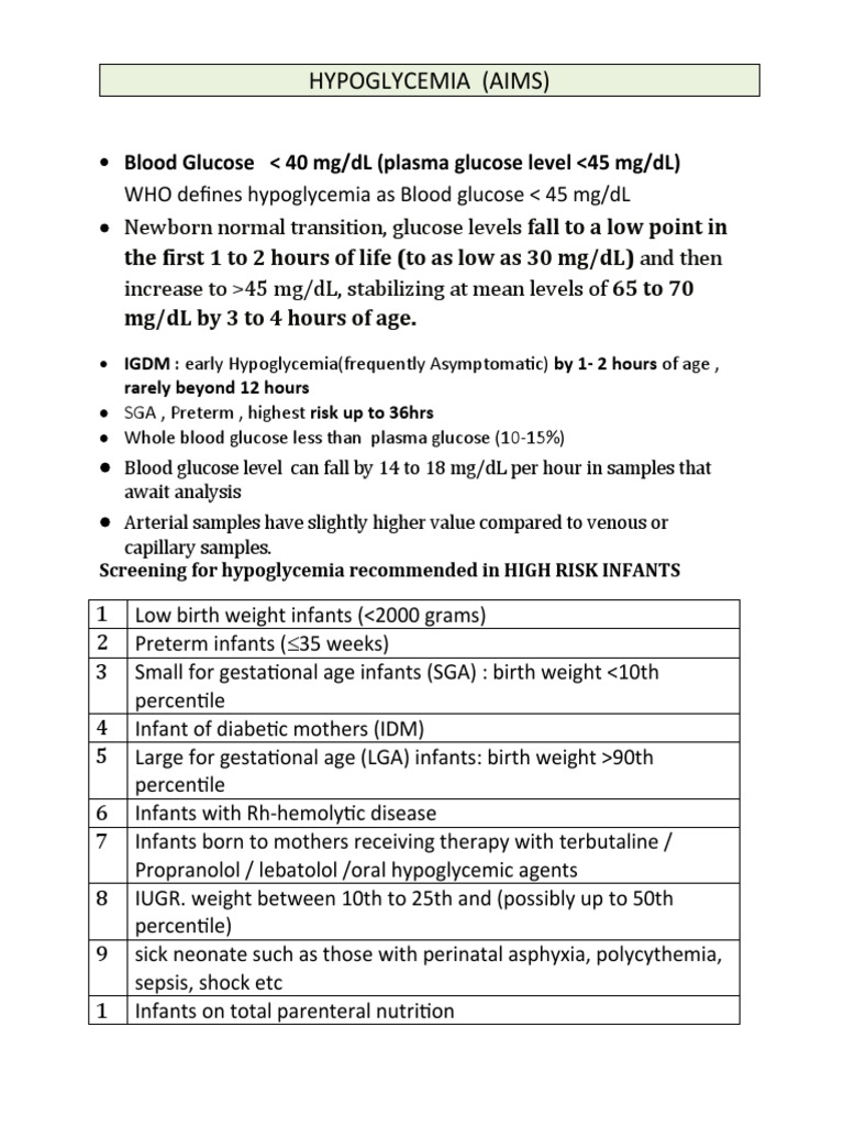 HYPOGLYCEMIA | PDF | Hypoglycemia | Diseases And Disorders