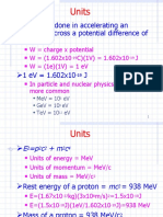 Units: The Work Done in Accelerating An Electron Across A Potential Difference of 1V Is