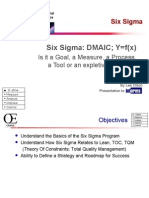 Six Sigma: DMAIC Y F (X)