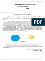 Qui A Prouvé Que La Terre Était Ronde. BOUSEKKINE Anfel - Docx Version 1