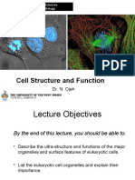 Cell Structure and Function: Dr. N. Ojeh