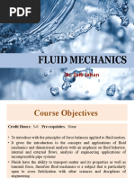 CHE-221: Fluid Mechanics-I: Dr. Zaib Jahan