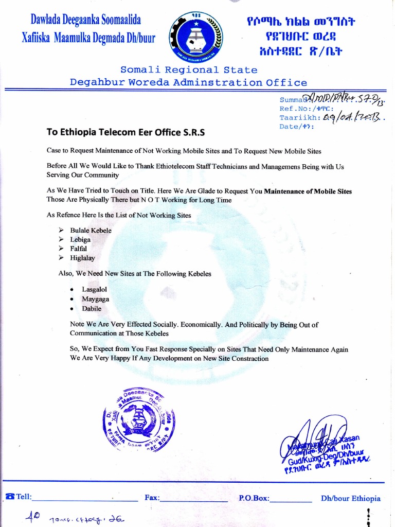 Request for Mobile Site Maintenance and Expansion | PDF