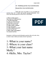 (ACV-S01) Homework - Identifying Questions of Personal Information