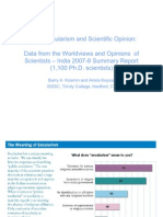 Indian Secularism &amp; Scientific Opinion SSSR 2008