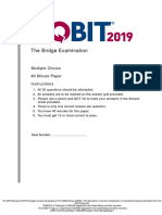 COBIT 2019 Bridge Sample Paper