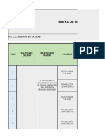 Matriz de Indicadores de Gestion Muebles y Artesanias Rosa Polo