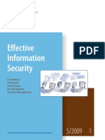 Effective Information Security: A Summary of General Instructions On Information Security Management