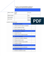 PDF Planilla de Mantenimiento Mensual