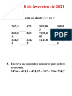 Matemática 10 de Fevereiro