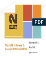 CartoDB Niveau 2 Webmapping Javascript S