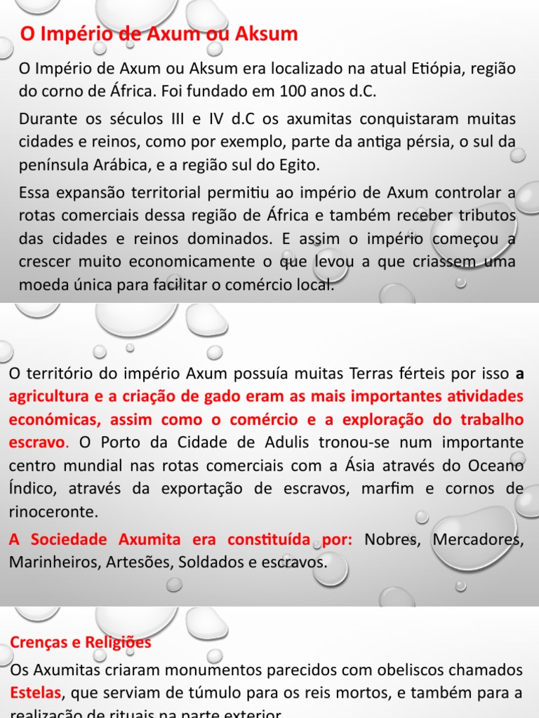Apresentação - Reino Do Império de Axum | PDF