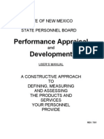 Performance Appraisal Development: State of New Mexico State Personnel Board