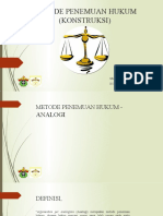 METODE PENEMUAN HUKUM-Konstruksi