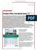 The Impact of Water in Your Hydraulic System (Marine)