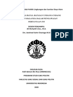 Uas - Politik Lingkungan Dan Sumber Daya Alam - Aidil Idzham Bin Riza - 1906462101