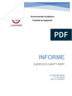 Informe y Ejercicio Gantt-Pert