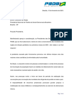 Carta dos presidentes dos diretórios do PSDB