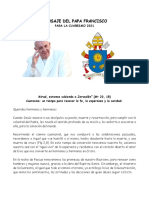 Mensaje Del Papa Francisco