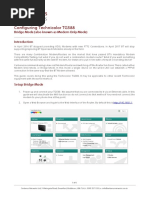 Router Set-Up Guide - Technicolor TG588 in Bridge Modem Mode