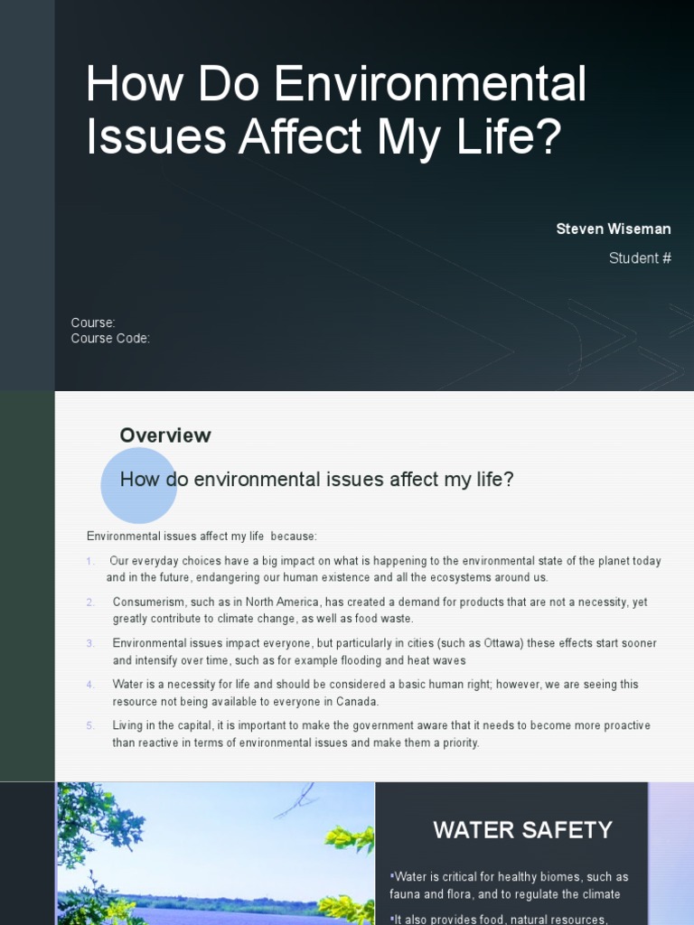 Impact of Environmental Issues on Life | PDF | Climate Change | Pollution