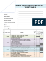 Lembar Evaluasi Kinerja Tahap Pemilihan