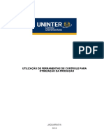 PRE-PROJETO_UTILIZAÇÃO DE FERRAMENTAS DE CONTROLE PARA OTIMIZAÇÃO DA PRODUÇÃO