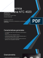 NTC 4020 especifica características agregados finos mampostería