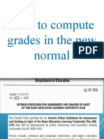 How To Compute Grades in The New Normal