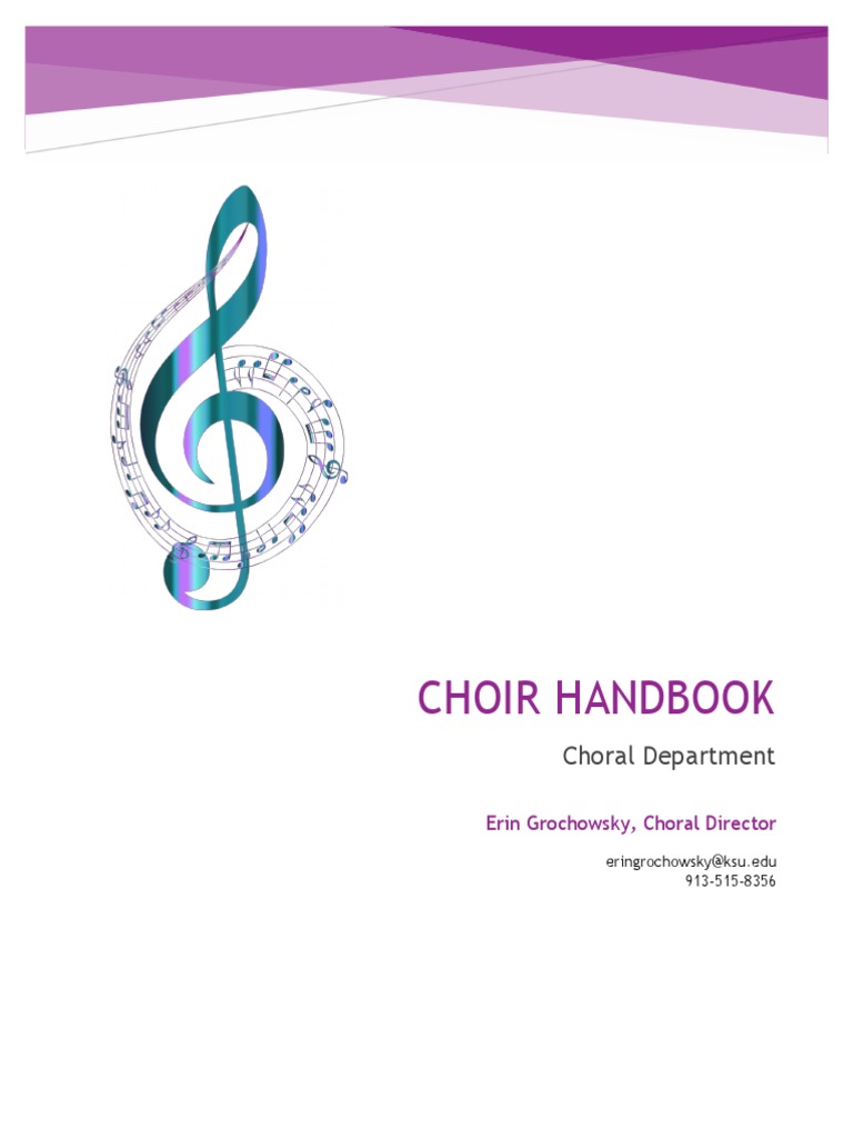 Choir Handbook Pdf Choir Shoe