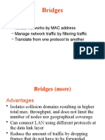 Bridges: frame filtering and forwarding