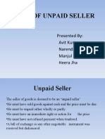 Rights of unpaid seller