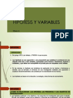 Hipótesis y Variables