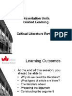 Lecture 4 Critical Literature Review