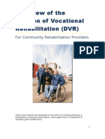 Overview of The Division of Vocational Rehabilitation (DVR) : For Community Rehabilitation Providers