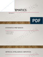 Systematics - Machine Learning