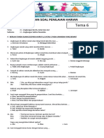 Soal Tema 6 Kelas 1 SD Subtema 2 Lingkungan Sekitar Rumahku Dan Kunci Jawaban