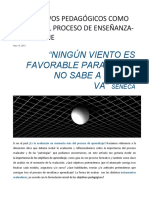 Los Objetivos Pedagógicos Como Guías en El Proceso de Enseñanza