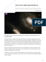 jornada.com.mx-Científicos visualizan con luz óptica gas ionizado en galaxia