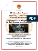 Self-Instructional Manual (SIM) For Self-Directed Learning (SDL)