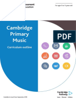 Cambridge Primary Curriculum Outline Music