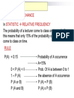Probability: Probability Chance Statistic Æ Relative Frequency